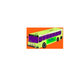 download City Bus 2 clipart image with 90 hue color