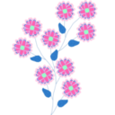 download Flower clipart image with 90 hue color