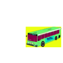 download City Bus 2 clipart image with 135 hue color