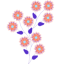 download Flower clipart image with 135 hue color