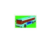 download City Bus 2 clipart image with 180 hue color
