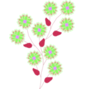 download Flower clipart image with 225 hue color