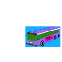 download City Bus 2 clipart image with 270 hue color
