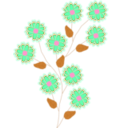 download Flower clipart image with 270 hue color