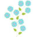 download Flower clipart image with 315 hue color