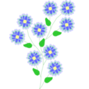 download Flower clipart image with 0 hue color