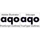 download Truetype Vs Postscript Outlines clipart image with 135 hue color