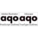 download Truetype Vs Postscript Outlines clipart image with 225 hue color