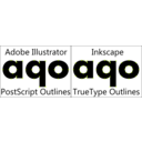 download Truetype Vs Postscript Outlines clipart image with 315 hue color