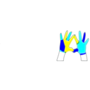 download Manos clipart image with 180 hue color