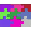 download Puzzle clipart image with 270 hue color
