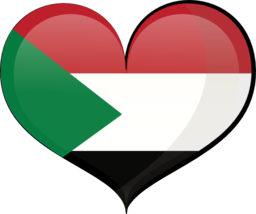 Sudan Heart Flag