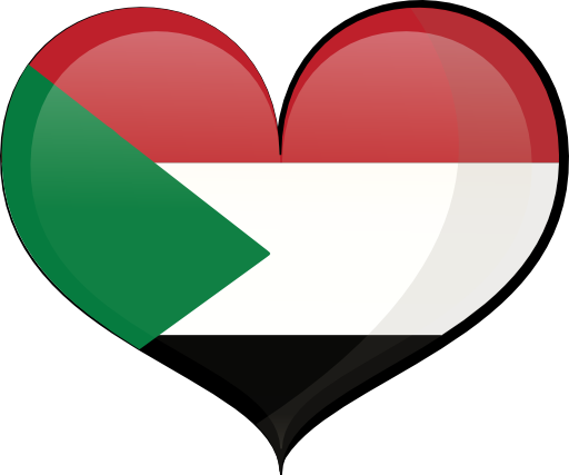 Sudan Heart Flag