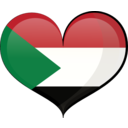 Sudan Heart Flag