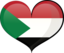 Sudan Heart Flag