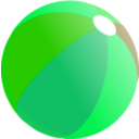 download Beach Ball clipart image with 90 hue color