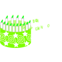 download Buon Compleanno clipart image with 90 hue color