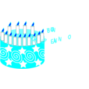 download Buon Compleanno clipart image with 180 hue color