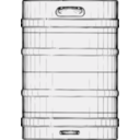 download Beer Keg clipart image with 180 hue color