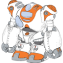 download Robot clipart image with 0 hue color