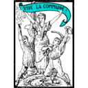 download Vive La Commune clipart image with 180 hue color