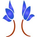 download Flower Icon clipart image with 225 hue color