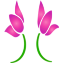 download Flower Icon clipart image with 315 hue color