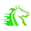 download Fire Horse clipart image with 90 hue color