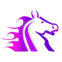 download Fire Horse clipart image with 270 hue color