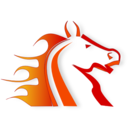 download Fire Horse clipart image with 0 hue color