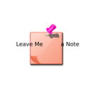 download Leave Me A Note clipart image with 315 hue color
