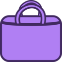 download Simple Shopping Bag Logo Icon clipart image with 225 hue color