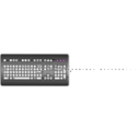 download Keyboard clipart image with 180 hue color