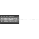 download Keyboard clipart image with 225 hue color