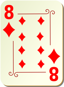 Ornamental Deck 8 Of Diamonds