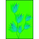 download Green Flower clipart image with 45 hue color