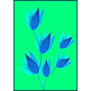 download Green Flower clipart image with 90 hue color