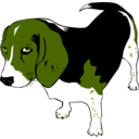 download Copper The Beagle clipart image with 45 hue color