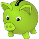 download Piggybank clipart image with 45 hue color