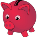 download Piggybank clipart image with 315 hue color