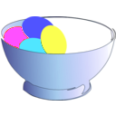 download Bowl clipart image with 180 hue color
