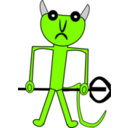 download Devil clipart image with 90 hue color