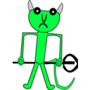 download Devil clipart image with 135 hue color