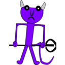 download Devil clipart image with 270 hue color