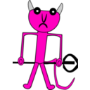 download Devil clipart image with 315 hue color