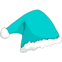 download Santa Hat clipart image with 180 hue color