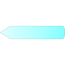 Arrow Left Cyan