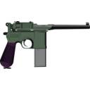 download Mauser C96 clipart image with 270 hue color