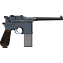 download Mauser C96 clipart image with 0 hue color