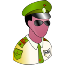 download Soldier clipart image with 315 hue color